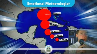 Meteorologist Breaks Down Live Over Hurricane Miltons Devastating Impact [upl. by Richel]