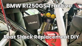 Install BMW R1250GS Adventure Rear Shock Replacement  TractiveTouratech [upl. by Drarehs]