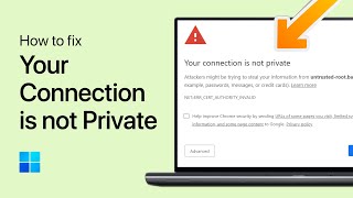 How To Fix “Your Connection Is Not Private” Error on Browsers [upl. by Naej]