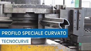 Curvatura profilo speciale in acciaio  Tecnocurve [upl. by Eylsel]