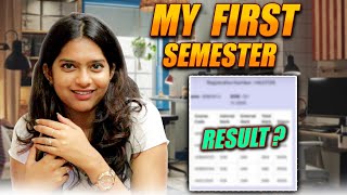 REVEALING MY FIRST SEMESTER RESULTS 😮‍💨❤️‍🔥 sneholic semester results [upl. by Nedaj]