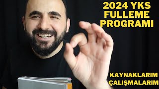 2024 YKS Fulleme Programı ve Kaynaklarım 2024 TYT ve AYT  Arşiv Video [upl. by Azarria]