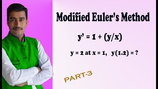 Modified Eulers method explained in easy way PART3 [upl. by Yates717]