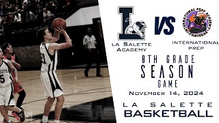 La Salette Lions vs International Prep  Eighth Grade Basketball [upl. by Nesral]