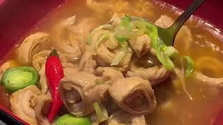 Tumbong Soup Filipino Street Food Pig Intestine  Ibang paraan ng pagluluto ito ang bersyon ko [upl. by Nyad]