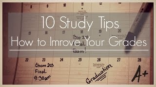 10 Study Tips II How to improve your grades [upl. by Nol]