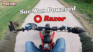 Exploring on a custom Razor pit bike  Gas pump fail  quotI ran over a Wombatquot [upl. by Neelie]