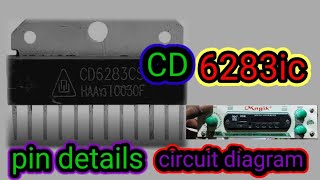 CD 6283ic circuit diagram full details vedeo cd6283cs amplifier circuit diagram [upl. by Nairred697]