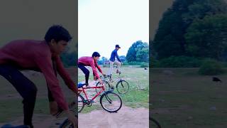 Surfing cycle stunt Sonu Rider and Aditya Rider youtube reels shorts video rider funny cycle [upl. by Jestude]