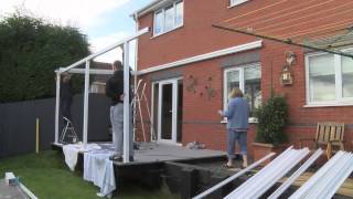 Aluminium Carport Canopy Installation Demonstration [upl. by Arracot]