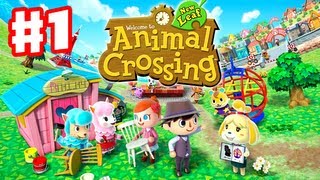 Animal Crossing New Leaf  Gameplay Walkthrough Part 1  Day 1  Im the New Mayor Nintendo 3DS [upl. by Autum]