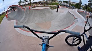 Riding BMX at Unreal California Skateparks [upl. by Hsinam403]