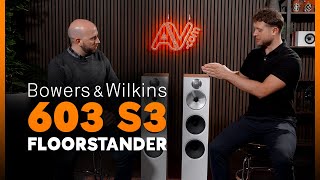 A First Look at the Brand New Bowers amp Wilkins 603 S3 Floorstanding Speakers  AVcom [upl. by Nahtanohj]