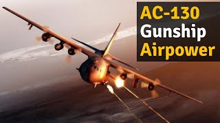 AC 130J Ghostrider Gunship  Special operations fire support in action [upl. by Edrahs272]