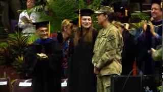 Navy lieutenant surprises sister at Florida State graduation [upl. by Lissy]