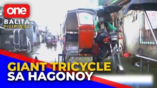 Giant tric o tikling gamit sa transportasyon sa Hagonoy [upl. by Letty]