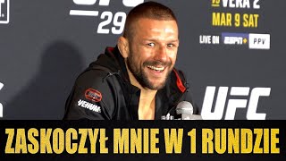 PIERWSZE SŁOWA MATEUSZA GAMROTA PO WYGRANEJ NA UFC 299 JEDNA DWIE WALKI I ZAKRĘCIMY SIĘ OBOK PASA [upl. by Fernyak]