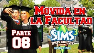 Los Sims 3 Movida en la Facultad  Parte 08 El chico del cabello azul [upl. by Endor141]