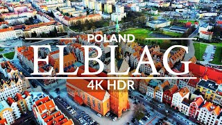 Elblag Poland 🇵🇱  by drone in 4K HDR 60fps [upl. by Stevy]