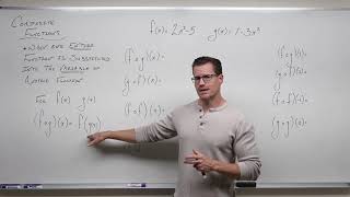 Composition of Functions Precalculus  College Algebra 48 [upl. by Ardnuassak560]