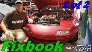 Intake Gasket Removal amp Install quotHow toquot Mazda Miata [upl. by Amathiste]