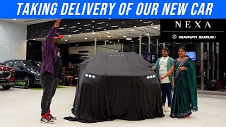 Taking Delivery of Our Brand New Car  Nexa [upl. by Elyr29]