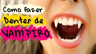 Como fazer dentes de vampiro  Gabriela Capone [upl. by Bracci]