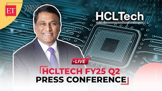 HCL Tech FY25 Q2 Results Net profit rises 1051 YOY to Rs 4235 crore Management Press Conference [upl. by Ained724]