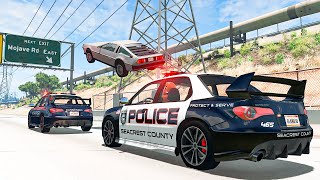 Police Car Chases 47  BeamNG DRIVE  SmashChan [upl. by Franzen10]