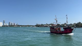 4K Miami Boat tour around Biscayne Bay in March [upl. by Evod]