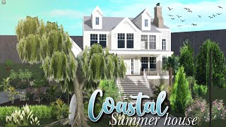 3 Story Coastal Beach House 300k Bloxburg Speedbuild [upl. by Tteraj]