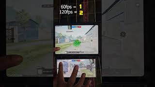 60fps VS 120 FPS bgmi playgalaxy s24ultra [upl. by George]