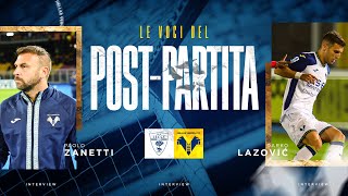 Le voci del post partita Paolo Zanetti e Darko Lazovic [upl. by Akemrej]