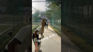 Batting drill short viral trending cricket youtubeshorts worldcup2024 rohitsharma usa [upl. by Nisior924]