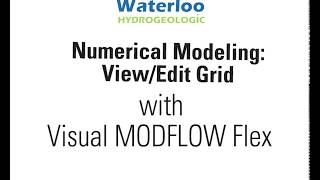 Numerical Modeling ViewEdit Grid [upl. by Jerrold]