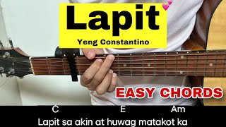 Lapit  Yeng Constantino  EASY GUITAR TUTORIAL [upl. by Ainadi205]