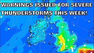 Warnings Issued for Severe Thunderstorms This Week 30th July 2024 [upl. by Vachill103]