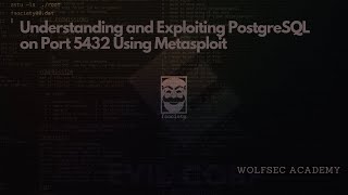 Understanding and Exploiting PostgreSQL on Port 5432 Using Metasploit [upl. by Gmur]