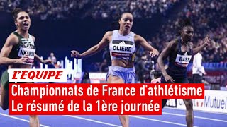 Championnats de France dathlétisme  Le résumé de la 1re journée [upl. by Georgianne]