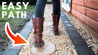 How to Install an EASY Paver Walkway For BEGINNERS [upl. by Vicky592]