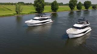 Princess Y85 and Y72 at Blue Lobster Yachts in Heusden [upl. by Jemimah]