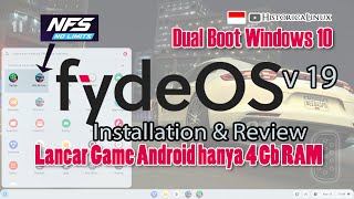 Fyde OS v19  Linux Distro for Android Emulator Teringan  4 Gb RAM Dual Boot Windows 10 [upl. by Edasalof]