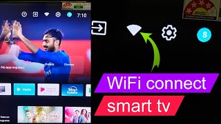 smart TV mein WiFi connect kaise karate  How to connect WiFi to Smart TV [upl. by Ahsielat]