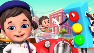 Red Light Red Light What Do You Say 2  Learn Traffic Rules  Songs amp Nursery Rhymes By Jugnu Kids [upl. by Sucramed]