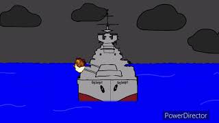 Sabaton Bismarck  KMS Bismarck Sinking PowerDirector Animation [upl. by Brader]