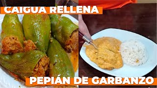 CAIGUA RELLENA con Pepián de Garbanzo  Receta peruana  COMIDA MOCHE [upl. by Oek]