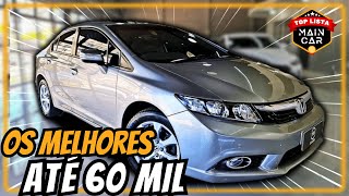 5 MELHORES CARROS até 60 MIL  BARATOS de manter🔥 [upl. by Adlen]