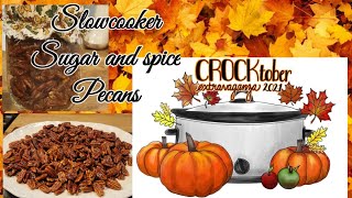 Crocktober Extravaganza 2021 Sugared Spiced Slowcooker Pecans [upl. by Pesvoh]