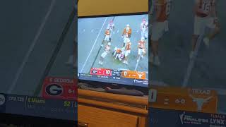 Its all Georgia so far Georgia at Texas football college comment subscribe youtubeshorts fun [upl. by Ennej]