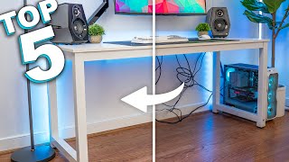 Top 5 Cable Management Products for Your Gaming Desk [upl. by Oigile]